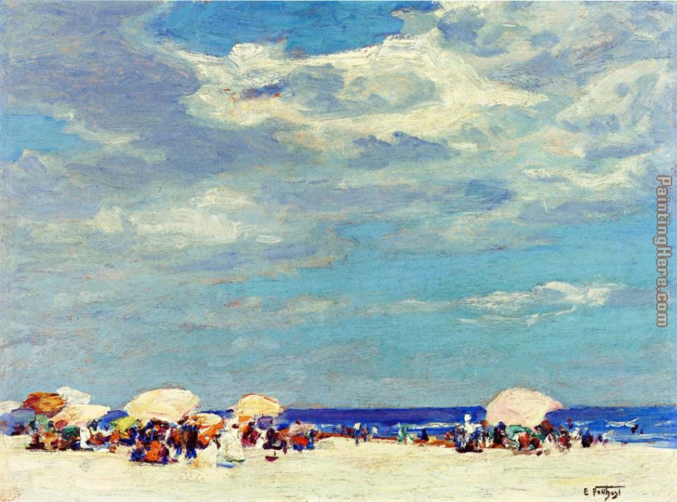 Edward Henry Potthast Beach Scene 2 painting anysize 50 off Beach